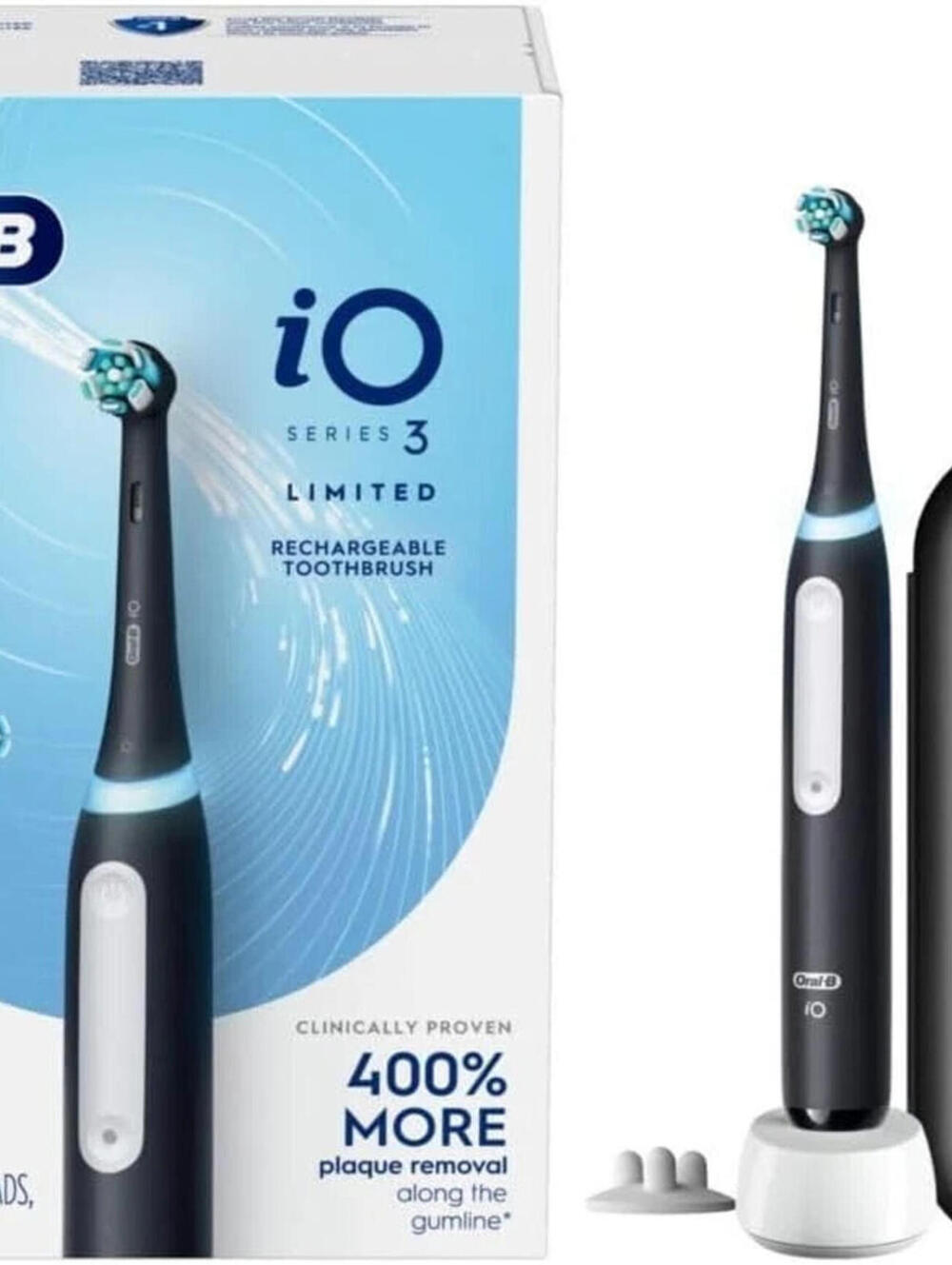 One time used- Oral-B iO Series 3 Electric Toothbrush Black, READ